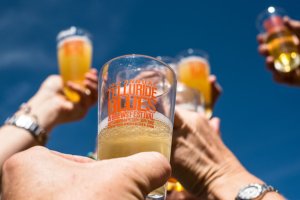 Raise a glass of beer to the Telluride Blues and Brews Festival photo by Mike Lyons Photography