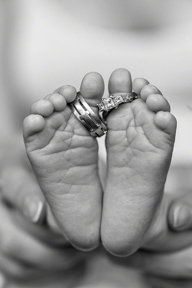 an image of newborn feet by Mike Lyons Photography