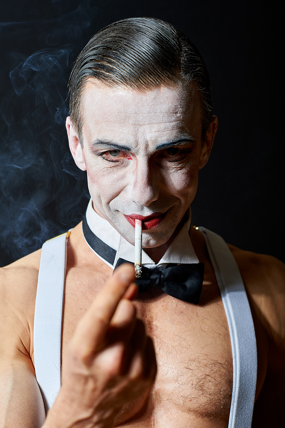 Actor Jon Peterson in Cabaret photography by Mike Lyons